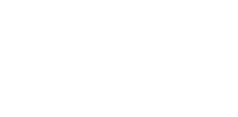 Illustration showing recording with microphone to laptop