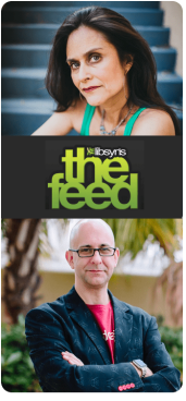 The Feed ad with two cast members